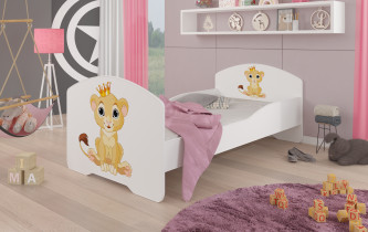 ADRK Furniture - Dječji krevet Pepe grafika - 80x160 cm