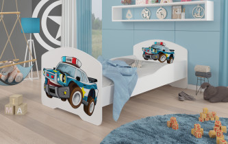 ADRK Furniture - Dječji krevet Pepe grafika - 80x160 cm