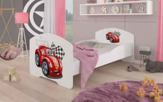 ADRK Furniture - Dječji krevet Pepe grafika - 80x160 cm