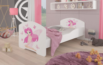 ADRK Furniture - Dječji krevet Pepe grafika - 80x160 cm