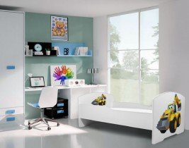 ADRK Furniture - Dječji krevet Pepe grafika - 70x140 cm