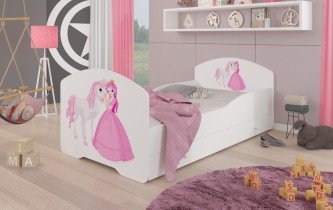Dječji krevet Pepe grafika - 70x140 cm s ladicom