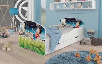 Dječji krevet Pepe grafika - 70x140 cm s ladicom