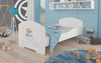ADRK Furniture - Dječji krevet Pepe grafika - 80x160 cm