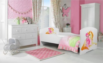 ADRK Furniture - Dječji krevet Pepe grafika - 80x160 cm