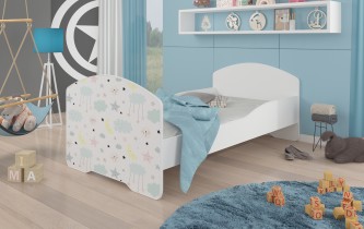 ADRK Furniture - Dječji krevet Pepe grafika - 80x160 cm