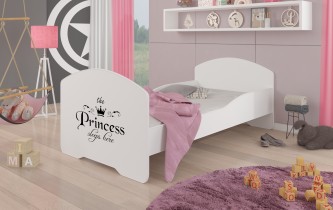 ADRK Furniture - Dječji krevet Pepe grafika - 80x160 cm