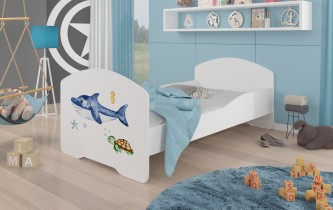 ADRK Furniture - Dječji krevet Pepe grafika - 80x160 cm