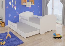 ADRK Furniture - Dječji krevet Pepe II s dodatnim ležajem - 70x140 cm s ogradom