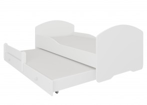 ADRK Furniture - Dječji krevet Pepe II s dodatnim ležajem - 80x160 cm s ogradom