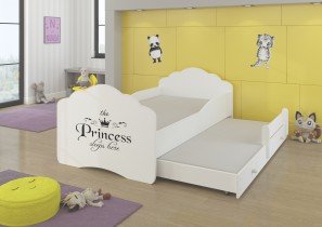ADRK Furniture - Dječji krevet Casimo II grafika s dodatnim ležajem - 80x160 cm
