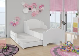 ADRK Furniture - Dječji krevet Amadis II grafika s dodatnim ležajem - 80x160 cm 