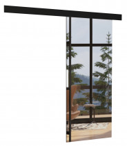 Klizna pregradna vrata Tess 96 - crna