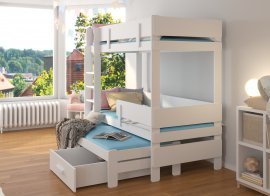 ADRK Furniture - Krevet na kat Etapo 90x200 cm s dodatnim ležajem