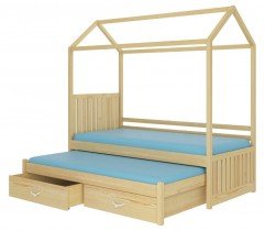 ADRK Furniture - Dječji krevet Jonaszek - 80x190 cm - bor 