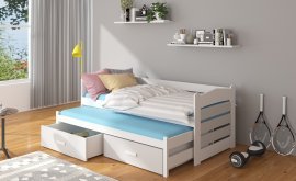 ADRK Furniture - Dječji krevet Tiarro s zaštitnom ogradom - 90x200 cm