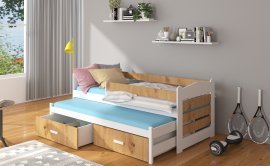 ADRK Furniture - Dječji krevet Tiarro s zaštitnom ogradom - 80x180 cm