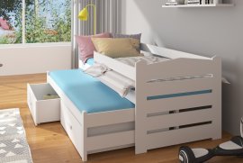 ADRK Furniture - Dječji krevet Tiarro s zaštitnom ogradom - 80x180 cm