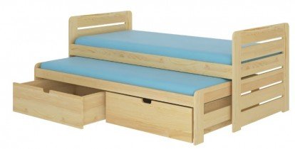 ADRK Furniture - Dječji krevet Tomi - 80x180 cm - bor