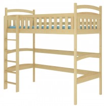 ADRK Furniture - Krevet na kat Miago - 90x200 cm - bor