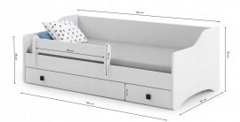 ADRK Furniture - Dječji krevet Naomi - 80x160 