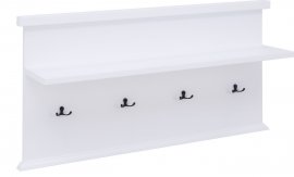 ADRK Furniture - Zidna vješalica Gal P03 - bijela