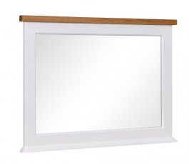 Ogledalo Gal P05 - bijela/prirodni hrast