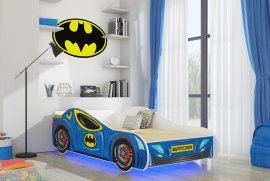 ADRK Furniture - Dječji krevet Cars 80x160 cm + LED