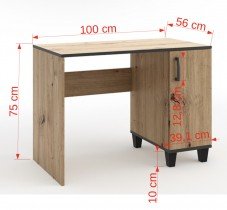 ADRK Furniture - Radni stol Pola