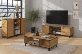 ADRK Furniture - Kolekcija namještaja Lofton za dnevni boravak i spavaću sobu - Artisan hrast