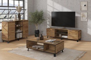 ADRK Furniture - Stolić za dnevni boravak Lofton - Craft gold
