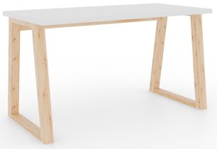 ADRK Furniture - Radni stol Iwo - bijela/artisan
