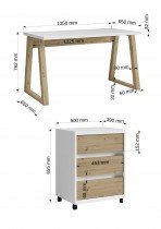 ADRK Furniture - Set za ured Iwo I