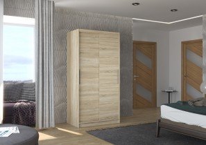 ADRK Furniture - Ormar s kliznim vratima Asten - 100 cm
