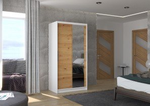 ADRK Furniture - Ormar s kliznim vratima Baros - 100 cm