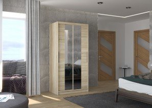 ADRK Furniture - Ormar s kliznim vratima Dragonis - 100 cm