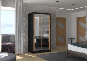 ADRK Furniture - Ormar s kliznim vratima Nevio - 100 cm
