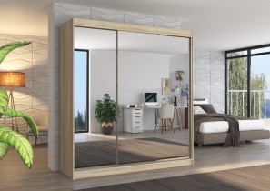 ADRK Furniture - Ormar s kliznim vratima Austin - 200 cm