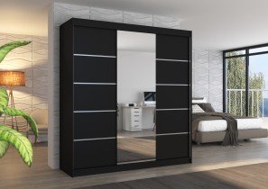 ADRK Furniture - Ormar s kliznim vratima Bergen - 200 cm