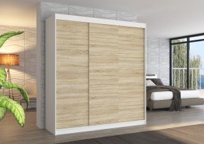 ADRK Furniture - Ormar s kliznim vratima Megan - 200 cm