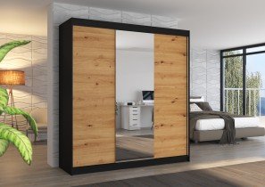 ADRK Furniture - Ormar s kliznim vratima Santiago - 200 cm