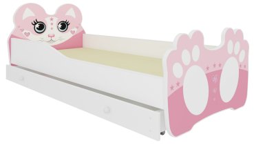 ADRK Furniture - Dječji krevet Medvjedić s ladicom - 70x140 cm
