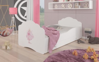 ADRK Furniture - Dječji krevet Casimo grafika s ladicom - 70x140 cm