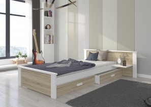 ADRK Furniture - Dječji krevet Aldex s policom - 90x200 cm