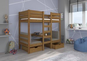 ADRK Furniture - Krevet na kat Bart - 90x200 cm 