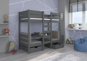 ADRK Furniture - Krevet na kat Bart - 90x200 cm 