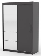 Ormar s kliznim vratima Esti - 150 cm - antracit