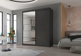 Ormar s kliznim vratima Esti - 180 cm - antracit