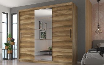 ADRK Furniture - Ormar s kliznim vratima Erwin - 235 cm - murano