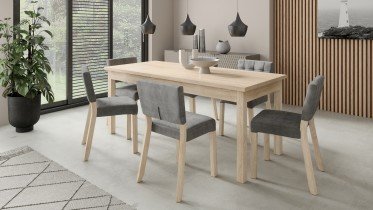 ADRK Furniture - Blagovaonski stol na razvlačenje Rodos 80 - sonoma